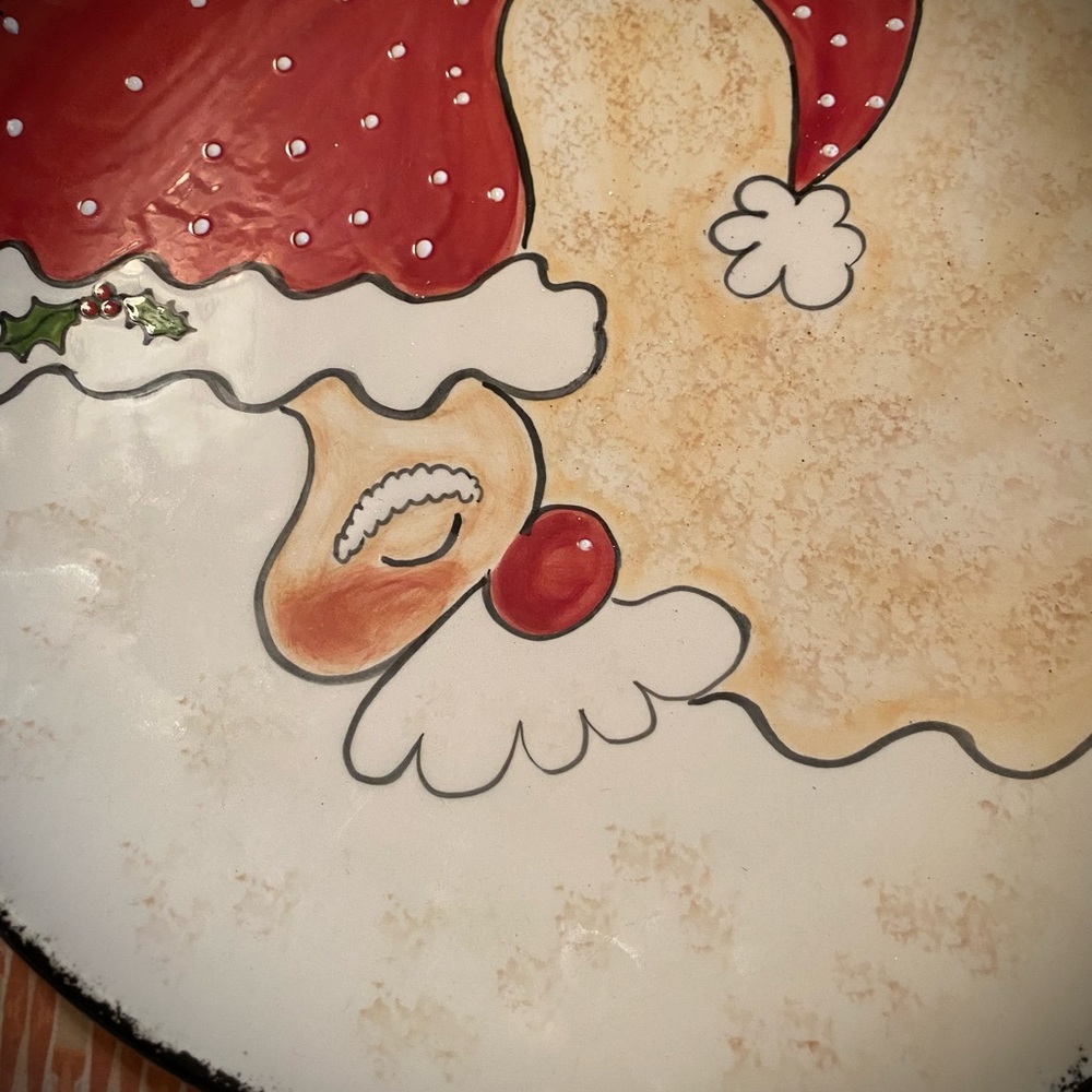 Snoozing Santa Platter